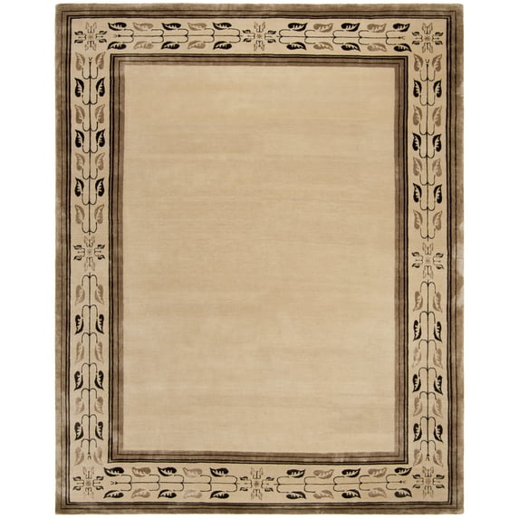 Safavieh Couture Hand-knotted Makena Border Silk/ Wool Rug Assorted 6' x 9' 6' x 9'