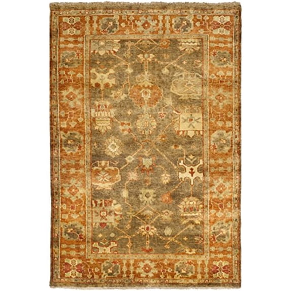 Safavieh Couture Hand-knotted Oushak Aygun Traditional Oriental Wool Rug with Fringe 8' x 10' 8' x 10' Indoor,Handmade Living Room,Bedroom,Dining