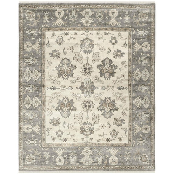 SAFAVIEH OSH235B Oushak Ivory / Charcoal