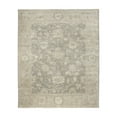 thumbnail image 1 of Safavieh  Couture Hand-knotted Oushak Mersiha Traditional Oriental Wool Rug with Fringe Light Grey/Beige 8' x 10' Fringe, Handmade 8' x 10' Indoor, 1 of 5