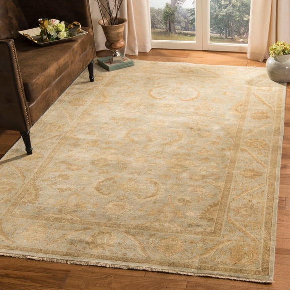 Safavieh  Couture Hand-knotted Oushak Sissi Traditional Oriental Wool Rug with Fringe 9'  x  12' 9' x 12'