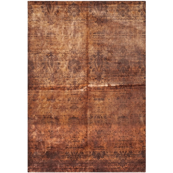 Safavieh Couture Hand-knotted Tibetan Ingelise Modern Wool Rug Brown 6' x 9' 6' x 9' Living Room,Bedroom