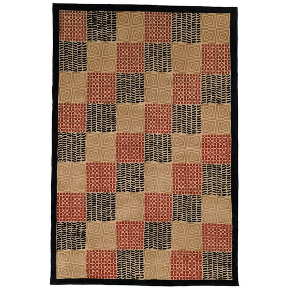 Safavieh Couture Hand-knotted Tibetan Jeltina Modern Wool Rug 5' x 7'6" 5' x 8', 4' x 6' Indoor Living Room, Bedroom, Dining Room