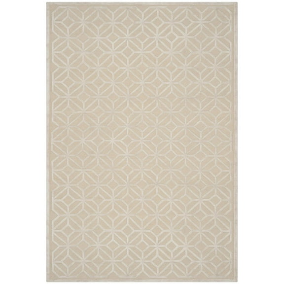 Safavieh Couture Hand-knotted Tibetan Menucha Modern Wool Rug Pearl 6' x 9' 6' x 9'
