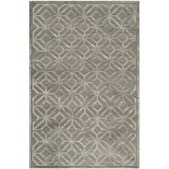 Safavieh Couture Hand-knotted Tibetan Menucha Modern Wool Rug Slate 6' x 9' 6' x 9'
