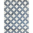 thumbnail image 1 of Safavieh  Couture Handmade Moroccan Hedviga Modern Viscose Rug Ivory/Blue 8' x 10' 8' x 10' Blue, 1 of 5