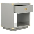 thumbnail image 1 of Safavieh Couture Lella Modern Lacquer Side Table with Drawer, 1 of 10