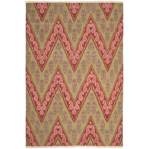 Safavieh Hand-knotted David Easton Mauve Pink Wool Rug (6' x 9')