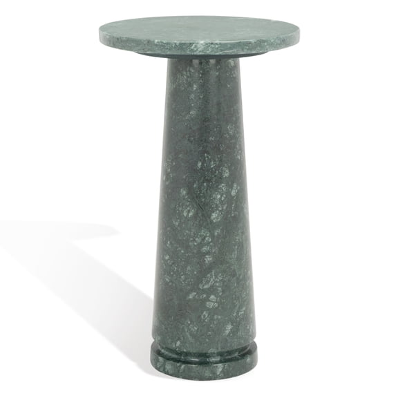 Safavieh  Couture Valentia Round Marble Accent Table Green 10 IN W x 10 IN D x 18 IN H