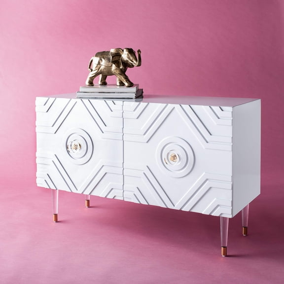Safavieh  Couture Zayn Diamond Sideboard - 42.5" W x 16.1" L x 27.2" H
