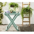 thumbnail image 1 of Safavieh Covina Outdoor Tray Table w/ Removable Top - Rustic Blue, 1 of 7