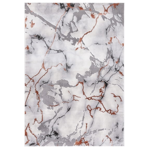Safavieh Craft 800 Rugs, Grey / Orange, 2'-7" X 5', Small Rectangle