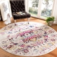 thumbnail image 1 of Safavieh Baldwin Collection Vintage Area Rug-Color:Cream/Fuchsia,Shape:Round,Size:6'-7" X 6'-7", 1 of 6