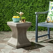Safavieh Curby Outdoor Modern Concrete Accent Table - Dark Grey