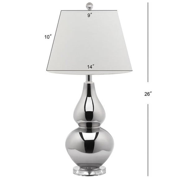Safavieh Cybil 26 in. H Solid Double-Gourd Table Lamp