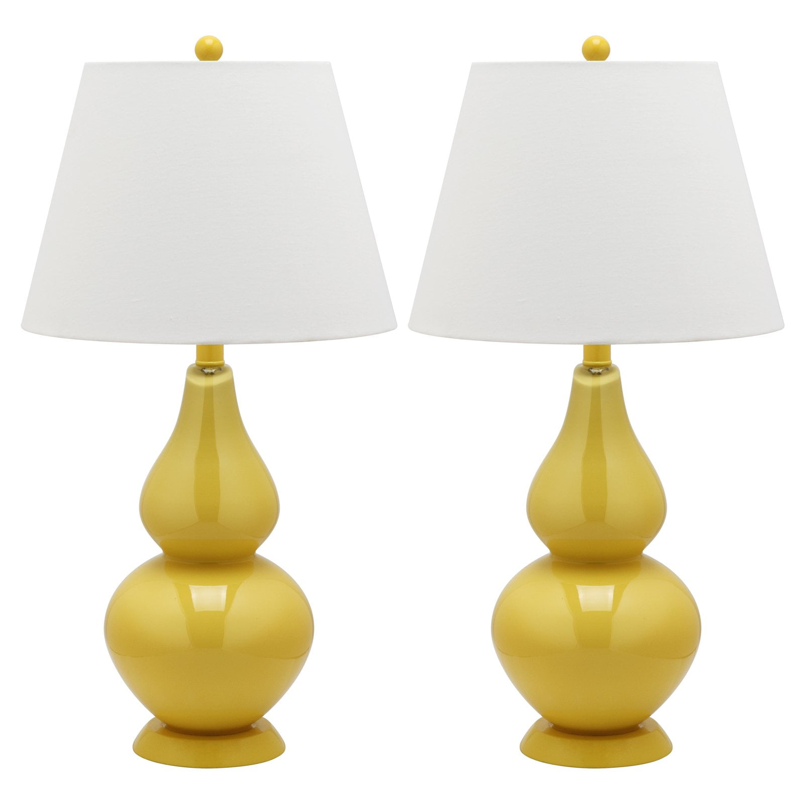 Safavieh Cybil LIT4088 26 in. G Double-Gourd Solid Table Lamp , Set of 2