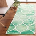 thumbnail image 1 of Safavieh Dip Dye Christabella Distressed Runner Rug, Green/Ivory, 2'3" x 8', 1 of 11