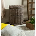 thumbnail image 1 of Safavieh Damari Nautical Wicker Storage Hamper with Lid, 1 of 6