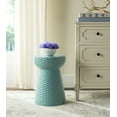 thumbnail image 1 of Safavieh Daphne Solid Indoor/Outdoor Garden Patio Stool, Aqua, 1 of 4