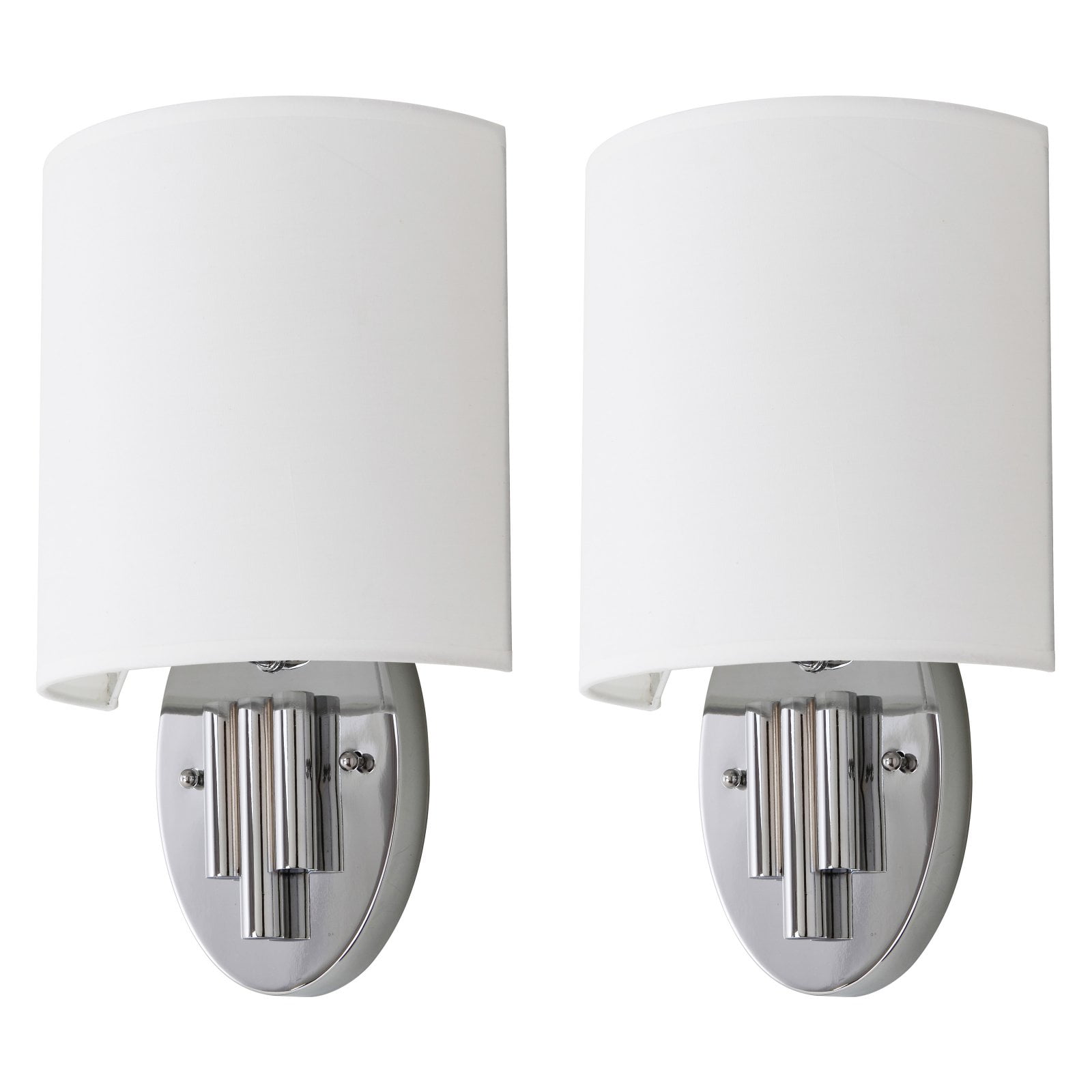 Darlene Chrome Contemporary Wall Sconce Set of 2