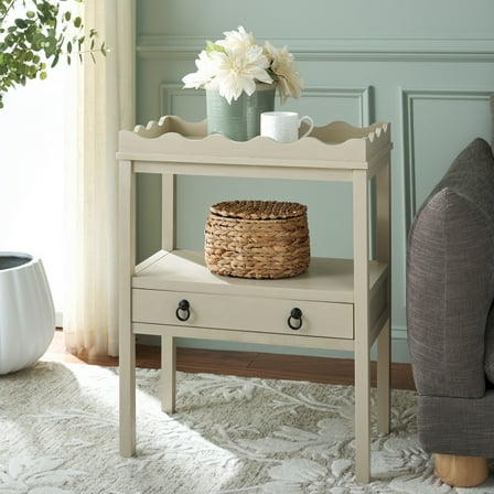 Safavieh Darlyn Traditional Wood End Table, Sand