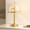 thumbnail image 1 of Safavieh Daye 11.75" Glam Metal Table Lamp, Clear/Gold, 1 of 5