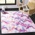 thumbnail image 1 of Safavieh Daytona Ellery Geometric Polyester Machine Washable Area Rug, Ivory/Pink, 5'1" x 7'6", 1 of 9