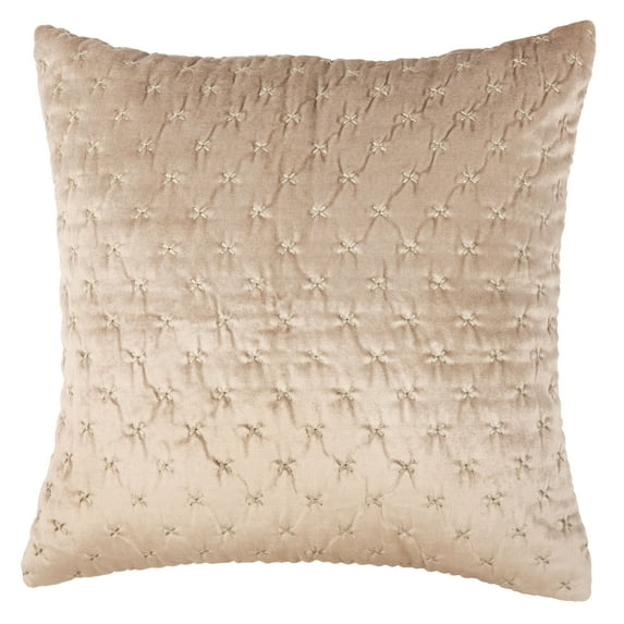 Safavieh Deana Solid Decorative Pillow, 18" x 18", Beige