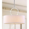 thumbnail image 1 of Safavieh Debonair 3-Light 18 in. Dia. Drum Adjustable Pendant, Chrome, 1 of 6
