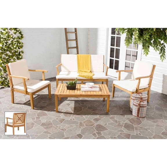 Safavieh Del Mar 4-Piece Outdoor Set, Multiple Colors