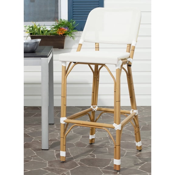 Safavieh Deltana Wicker Indoor-Outdoor Barstool