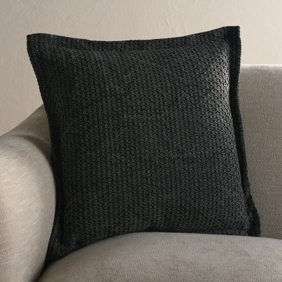 Safavieh Demi 18" x 18" Modern Cotton Decorative Pillows, Gray