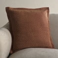 thumbnail image 1 of Safavieh Demi 18" x 18" Modern Cotton Decorative Pillows, Rust, 1 of 4