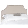 thumbnail image 1 of Safavieh Denham Linen Headboard with Nailheads, King, Taupe, 1 of 2