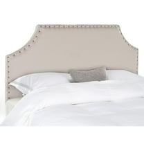 Safavieh Denham Linen Headboard with Nailheads, Queen, Tapue