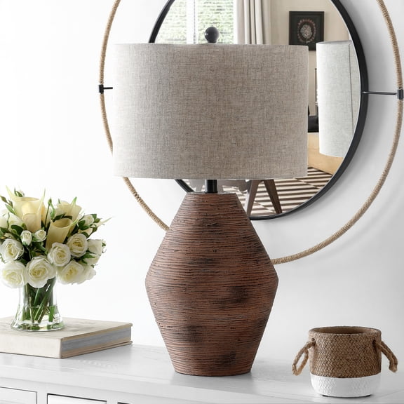 Safavieh Detris 26.25 in. Boho Table Lamp, Brown