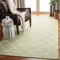 thumbnail image 1 of Safavieh Dhurries Brad Geometric Area Rug, Light Green/Ivory, 6' x 9', 1 of 10