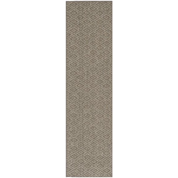 Safavieh Diamond 2' X 8' Power Loomed Rug in Natural
