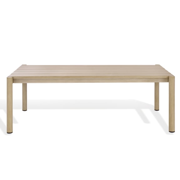 Safavieh Dorianna Modern Metal Outdoor Coffee Table, Sand