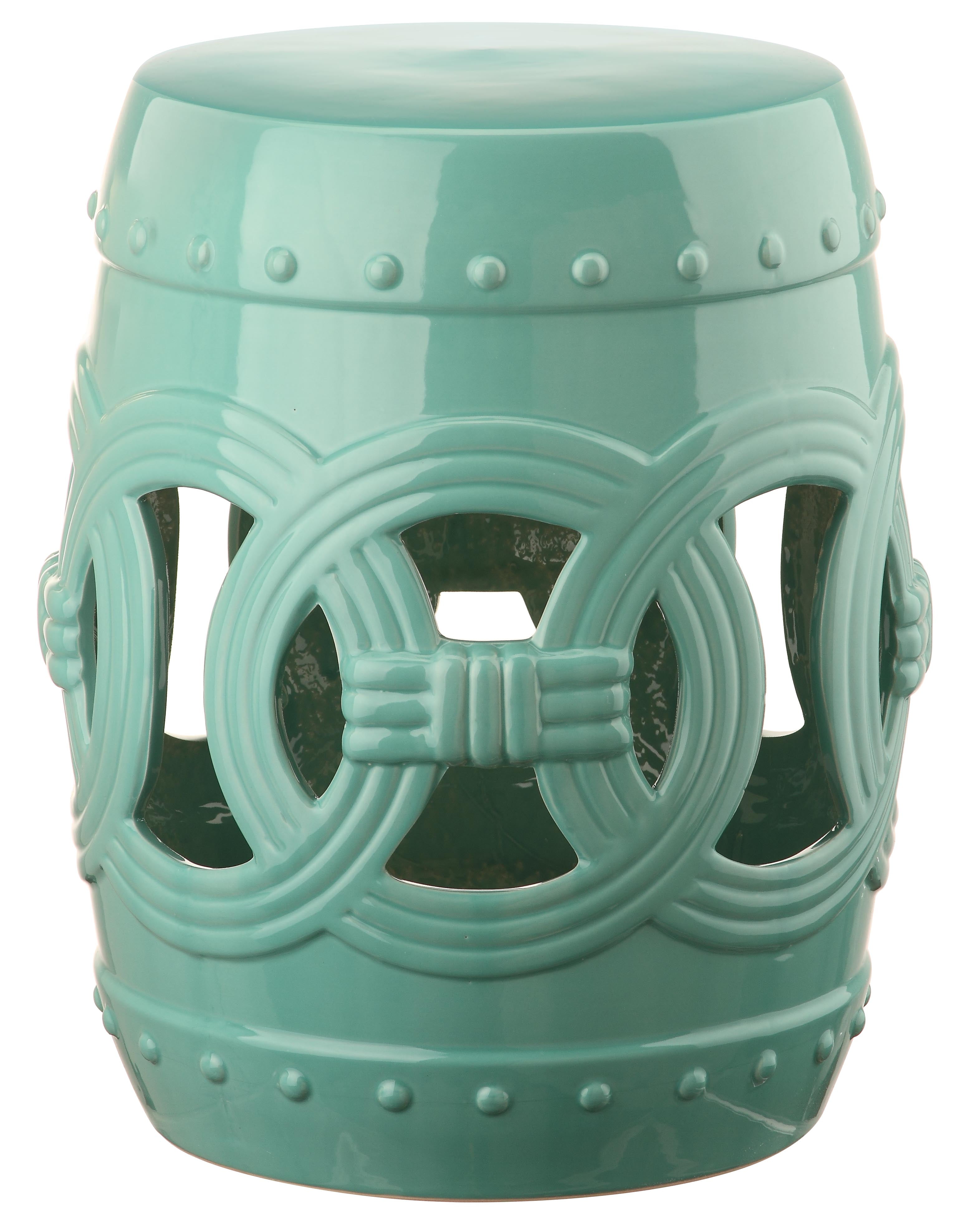 Safavieh Ceramic Double Coin Outdoor Garden Stool
