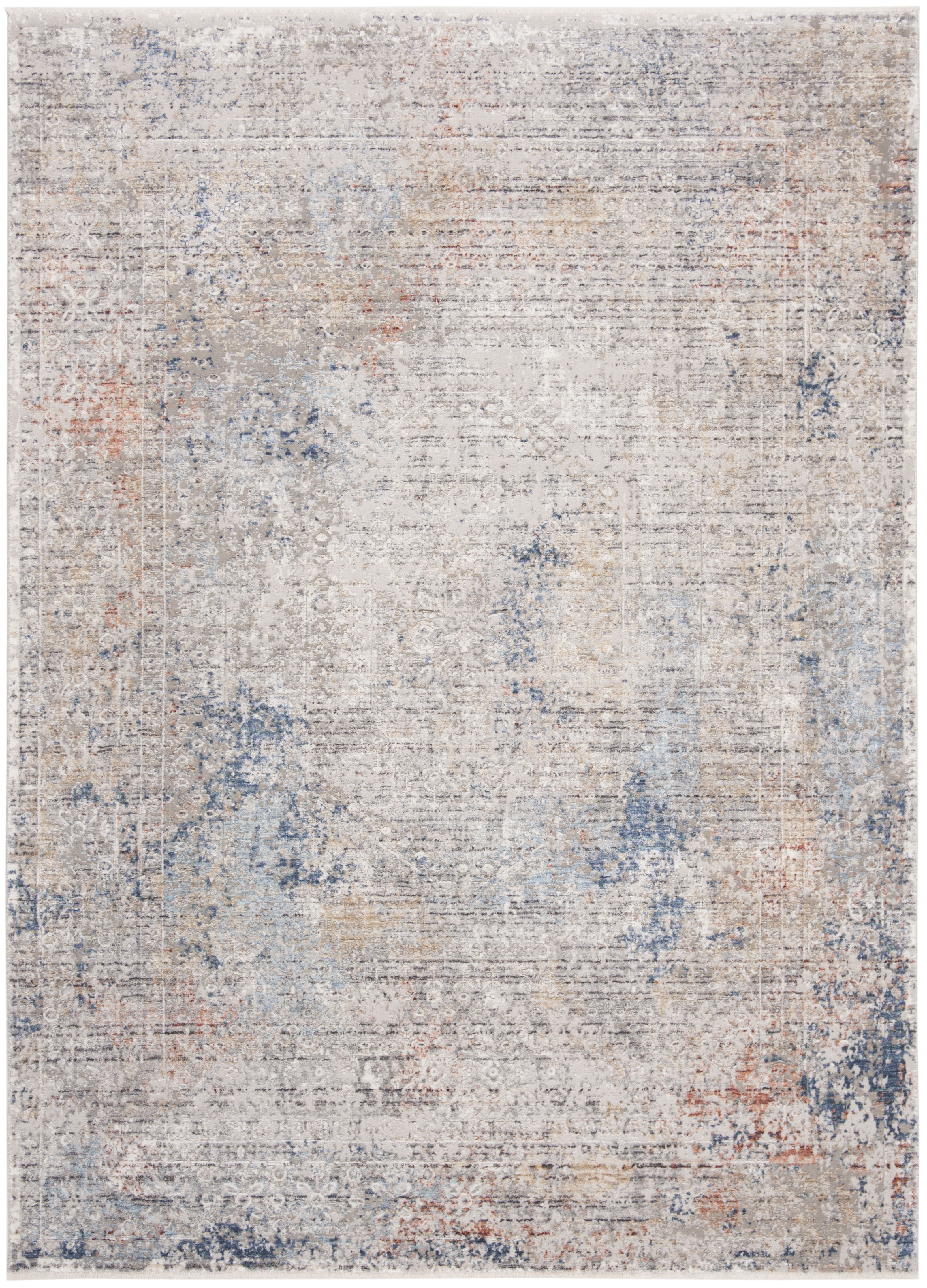 Safavieh Dream 4' x 6' Gray and Blue Hand-Knotted Wool Area Rug