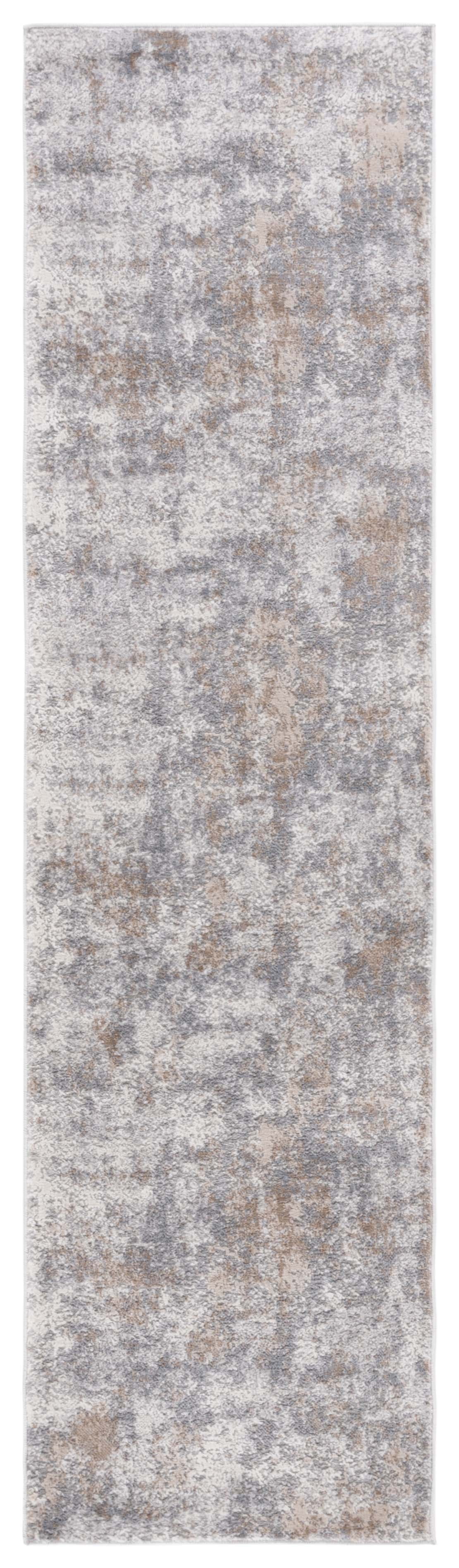 Eternal Gray and Beige Power Loomed Area Rug