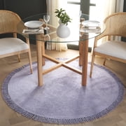 Safavieh Easy Care Frosina Solid Area Rug, Lilac, 3' x 3' Round
