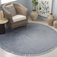 thumbnail image 1 of Safavieh Easy Care Frosina Solid Area Rug, Blue, 5' x 5' Round, 1 of 7