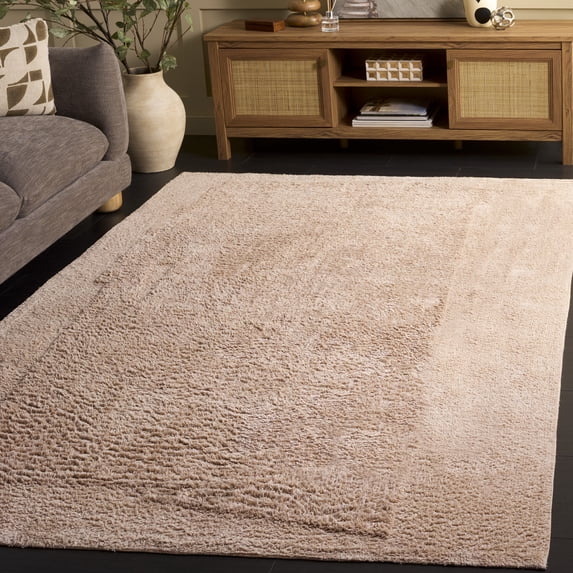 Safavieh Easy Care Karima Solid Machine Washable Area Rug, Pink, 6' x 6' Square
