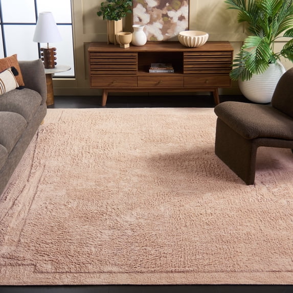 Safavieh Easy Care Karima Solid Machine Washable Area Rug, Pink, 8' x 10'