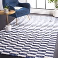 thumbnail image 1 of Safavieh Easy Care Tunisia Checkered Polyester Machine Washable Area Rug, Navy/Ivory, 5' x 8', 1 of 12