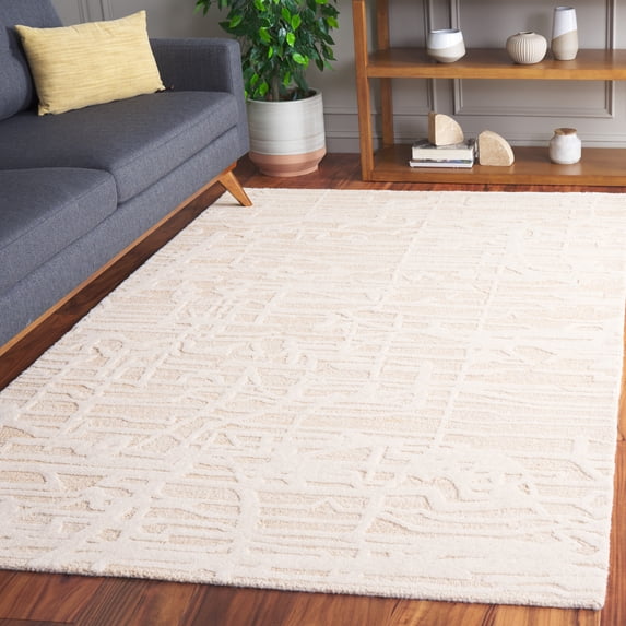 Safavieh Ebony Alfreda Distressed Area Rug, Gold/Ivory, 6' x 9'