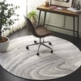 thumbnail image 1 of Safavieh Ebony Dusan Abstract Area Rug, Ivory/Gray, 6' x 6' Round, 1 of 10