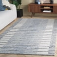 thumbnail image 1 of Safavieh Ebony Elisa Geometric Striped Area Rug, Ivory/Blue, 5' x 8', 1 of 11